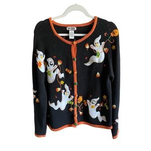 Y2K Halloween Cardigan Size Medium